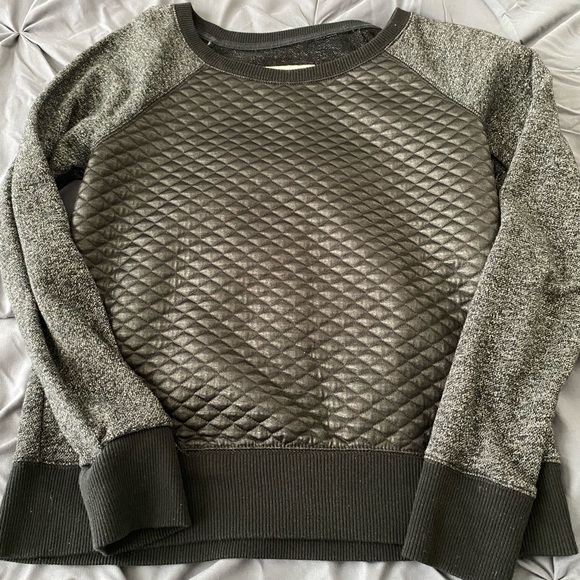 Mossimo Supply Co. Tops - Mossimo Faux Leather Sweatshirt